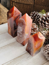 Load image into Gallery viewer, High Grade Carnelian Gemstone Crystal Towers