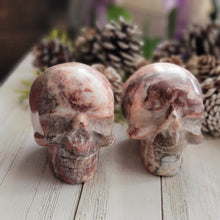 Load image into Gallery viewer, Strawberry Onyx Crystal Gemstone Skulls