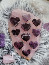 Load image into Gallery viewer, AAA Trapiche Amethyst Crystal Hearts
