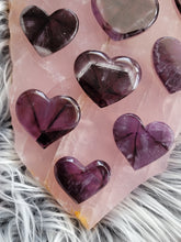 Load image into Gallery viewer, AAA Trapiche Amethyst Crystal Hearts