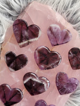 Load image into Gallery viewer, AAA Trapiche Amethyst Crystal Hearts