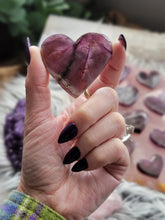 Load image into Gallery viewer, AAA Trapiche Amethyst Crystal Hearts