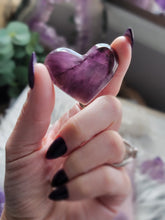 Load image into Gallery viewer, AAA Trapiche Amethyst Crystal Hearts