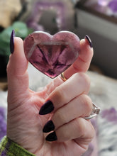 Load image into Gallery viewer, AAA Trapiche Amethyst Crystal Hearts