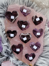 Load image into Gallery viewer, AAA Trapiche Amethyst Crystal Hearts