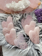 Load image into Gallery viewer, Gua Sha Amethyst Rose Quartz Facial Massage Tool