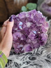 Load image into Gallery viewer, Raw Purple Amethyst Crystal Lamp