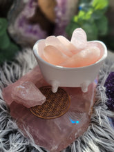 Load image into Gallery viewer, Gua Sha Amethyst Rose Quartz Facial Massage Tool