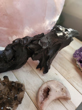 Load image into Gallery viewer, Rose Quartz Full Moon on Driftwood