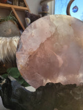 Load image into Gallery viewer, Rose Quartz Full Moon on Driftwood