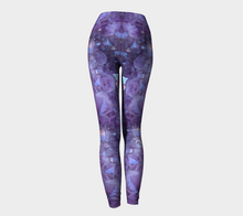 Load image into Gallery viewer, Purple Amethyst Eco Poly Crystal Statement Leggings