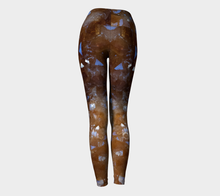 Load image into Gallery viewer, Citrine Crystal Fold Over Yoga Leggings