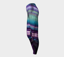 Load image into Gallery viewer, Rainbow Fluorite Eco Poly Crystal Statement Leggings