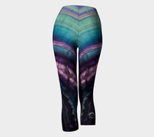 Load image into Gallery viewer, "Capri" Rainbow Fluorite Eco Poly Crystal Statement Leggings