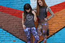 Load image into Gallery viewer, Citrine Crystal Fold Over Yoga Leggings