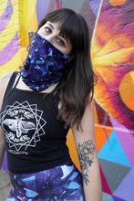 Load image into Gallery viewer, "Capris" Dark Purple Amethyst Fold Over Yoga Leggings