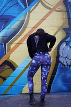 Load image into Gallery viewer, "Capris" Dark Purple Amethyst Fold Over Yoga Leggings