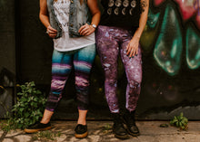 Load image into Gallery viewer, Rainbow Fluorite Eco Poly Crystal Statement Leggings