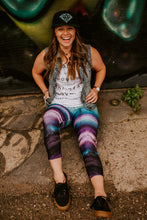 Load image into Gallery viewer, Rainbow Fluorite Eco Poly Crystal Statement Leggings
