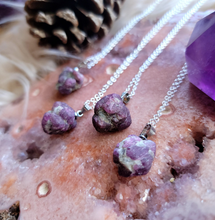 Load image into Gallery viewer, Raw Chunky Ruby Simple Pendants