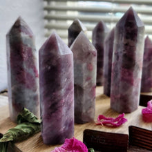 Load image into Gallery viewer, Rubellite + Pink Tourmaline Crystal Towers