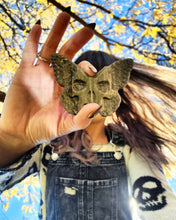 Load image into Gallery viewer, Natural Sheen Obsidian Gemstone Death Head Moth