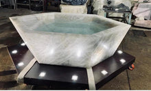 Load image into Gallery viewer, Brazilian Quartz Crystal Bathtub with Drain