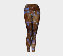 Load image into Gallery viewer, Citrine Crystal Fold Over Yoga Leggings