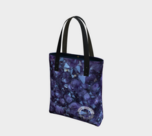 Load image into Gallery viewer, Deep Purple Amethyst Crystal Printed Tote Bag