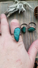Load image into Gallery viewer, Pure Copper Amazonite Electroformed Gemstone Statement Rings