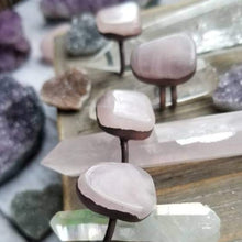 Load image into Gallery viewer, Electroformed Pure Copper Rustic Rose Quartz Crystal Statement Ring