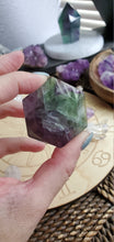 Load image into Gallery viewer, Natural Rainbow Fluorite Crystal Geometric Hexagons Sacred Geometry