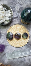 Load image into Gallery viewer, Natural Rainbow Fluorite Crystal Geometric Hexagons Sacred Geometry