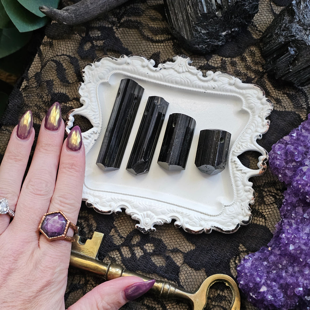 AAA Simple Black Tourmaline Pendants