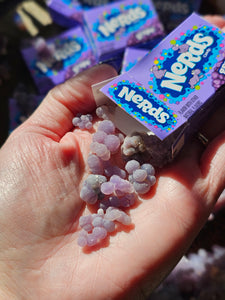 Raw Purple Grape Agate Nerds Crystal Specimens