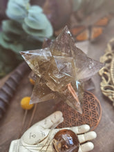 Load image into Gallery viewer, All Natural Smokey Citrine Asteroid Stellated Merkabah Crystal Star
