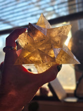 Load image into Gallery viewer, All Natural Smokey Citrine Asteroid Stellated Merkabah Crystal Star
