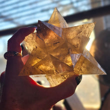 Load image into Gallery viewer, All Natural Smokey Citrine Asteroid Stellated Merkabah Crystal Star
