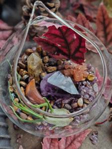 Splendor Mini Series ~ Hanging CrystalAIRium Mystic Terrariums