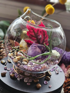 Splendor Mini Series ~ Hanging CrystalAIRium Mystic Terrariums