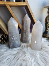 Load image into Gallery viewer, Natural Blue Rose Quartz Towers

