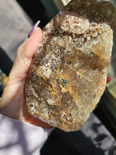 Load image into Gallery viewer, Star Rutile Quartz Crystal Half Raw Polished Statement Piece
