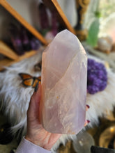 Load image into Gallery viewer, Natural Blue Rose Quartz Statement Tower
