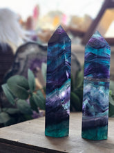Load image into Gallery viewer, AAA Rainbow Fluorite Crystal Towers
