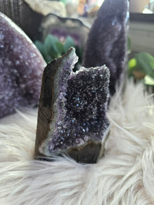 Raw Purple Amethyst Cut Base Crystal Cathedrals