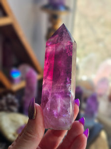 AAA Magenta Fluorite Crystal Towers