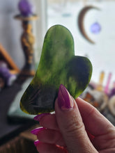 Load image into Gallery viewer, Gua Sha Nephrite Jade Facial Massage Tool
