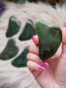 Gua Sha Nephrite Jade Facial Massage Tool