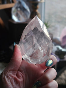 AAA Clear Quartz Faceted Crystal Pineapple