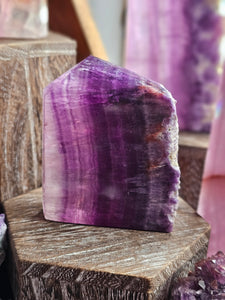 Natural Lavender Fluorite Crystal Towers